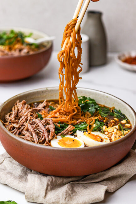 Easy Beef Ramen Noodle Bowl Recipe