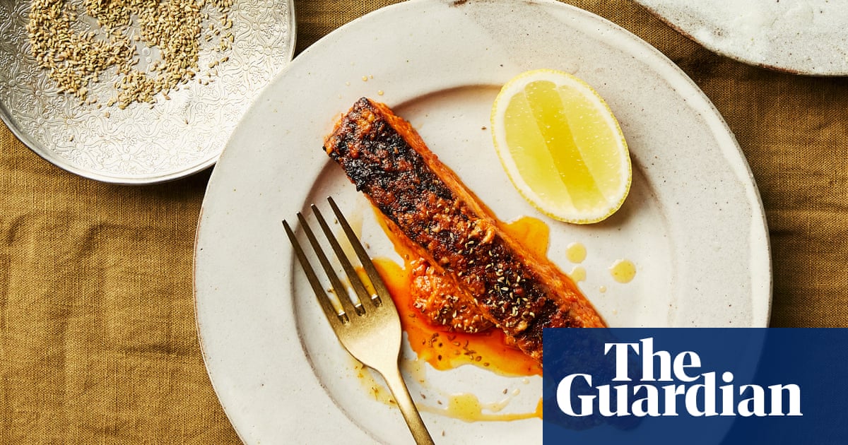 Karam Sethi’s recipe for garlic fish tikka with cumin raita