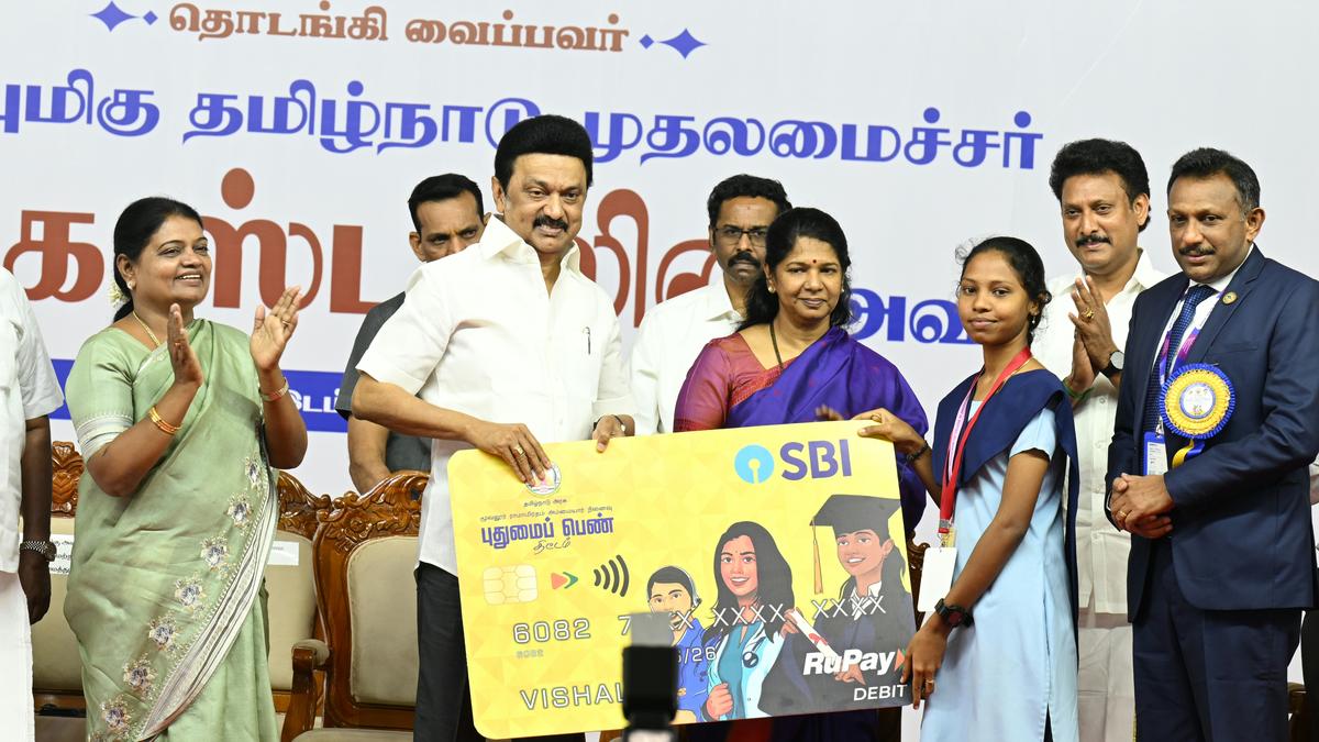 T.N. frontrunner in providing education to girls: Stalin on ‘Pudumai Penn’ scheme