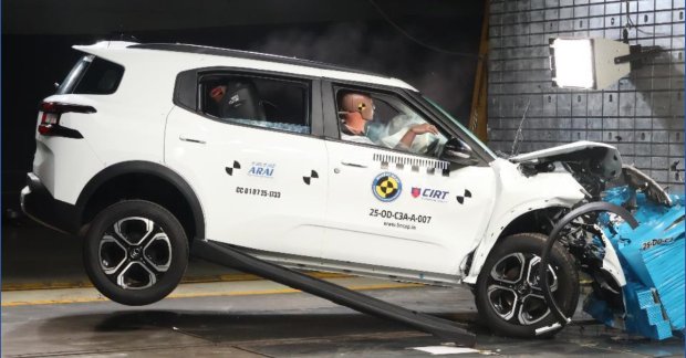 Citroën AIRCROSS Secures 5-Star Bharat NCAP Safety Rating