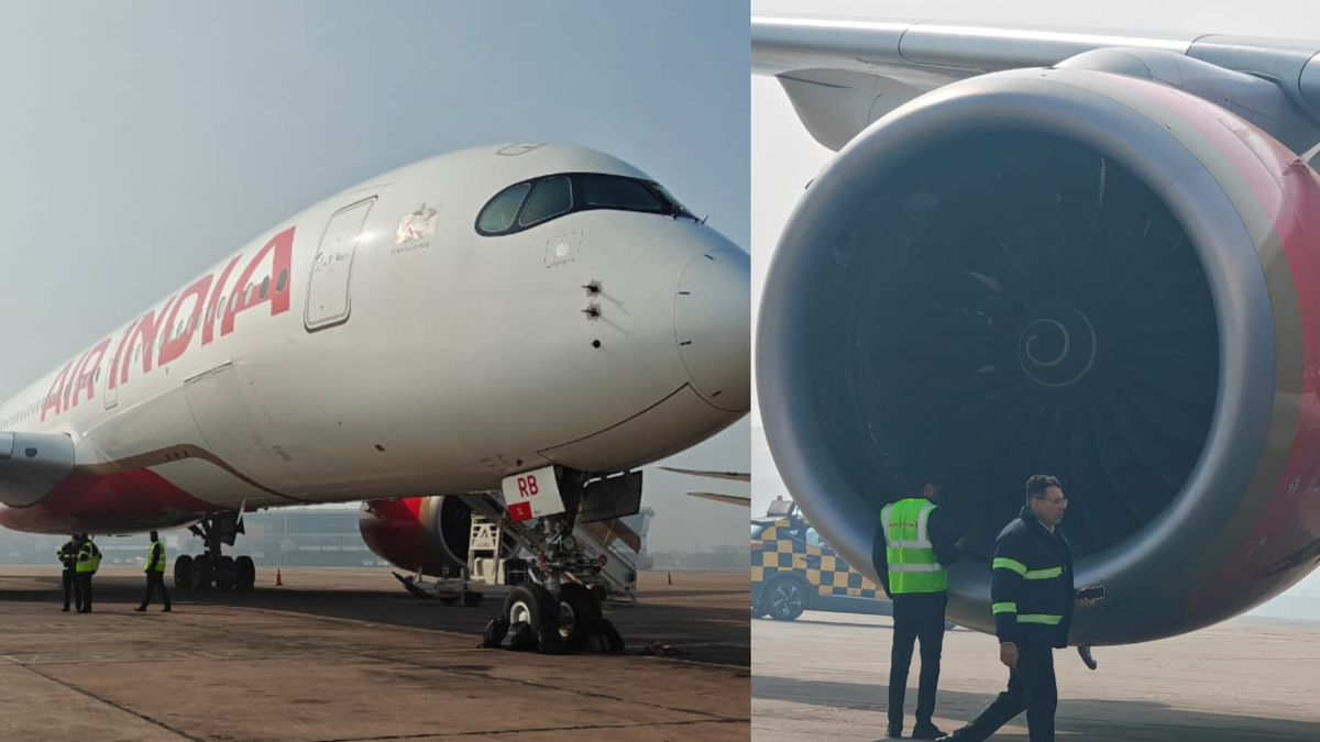 Air India aircraft grounded after engine ingests container