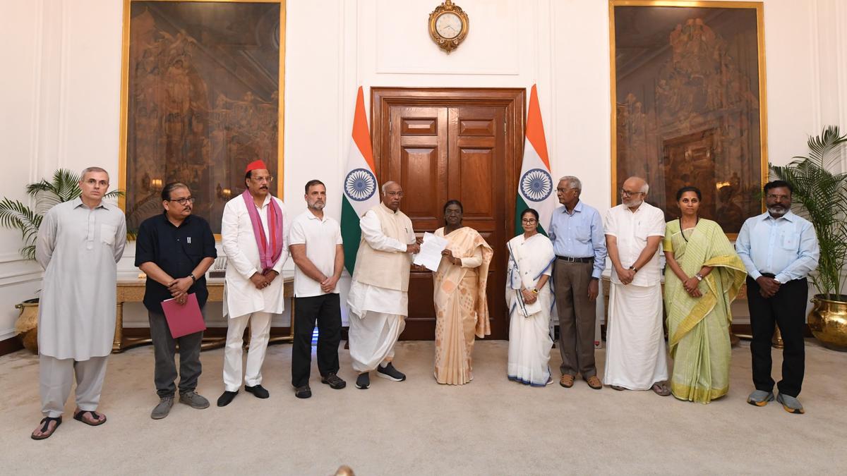 CEC row LIVE updates: INDIA bloc submits joint memorandum to President seeking resignation of Gyanesh Kumar, suspension of SIR