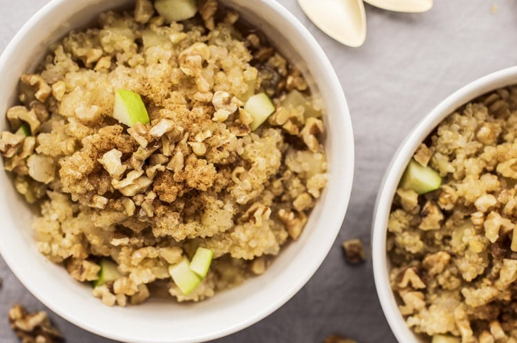 Quinoa Apple Breakfast Bowl